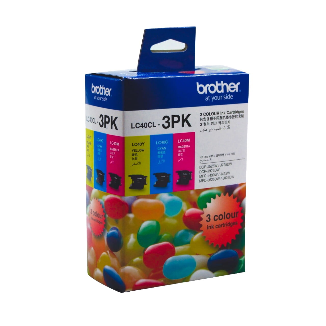 Brother LC40CL-3PK Genuine Ink Cartridge 3