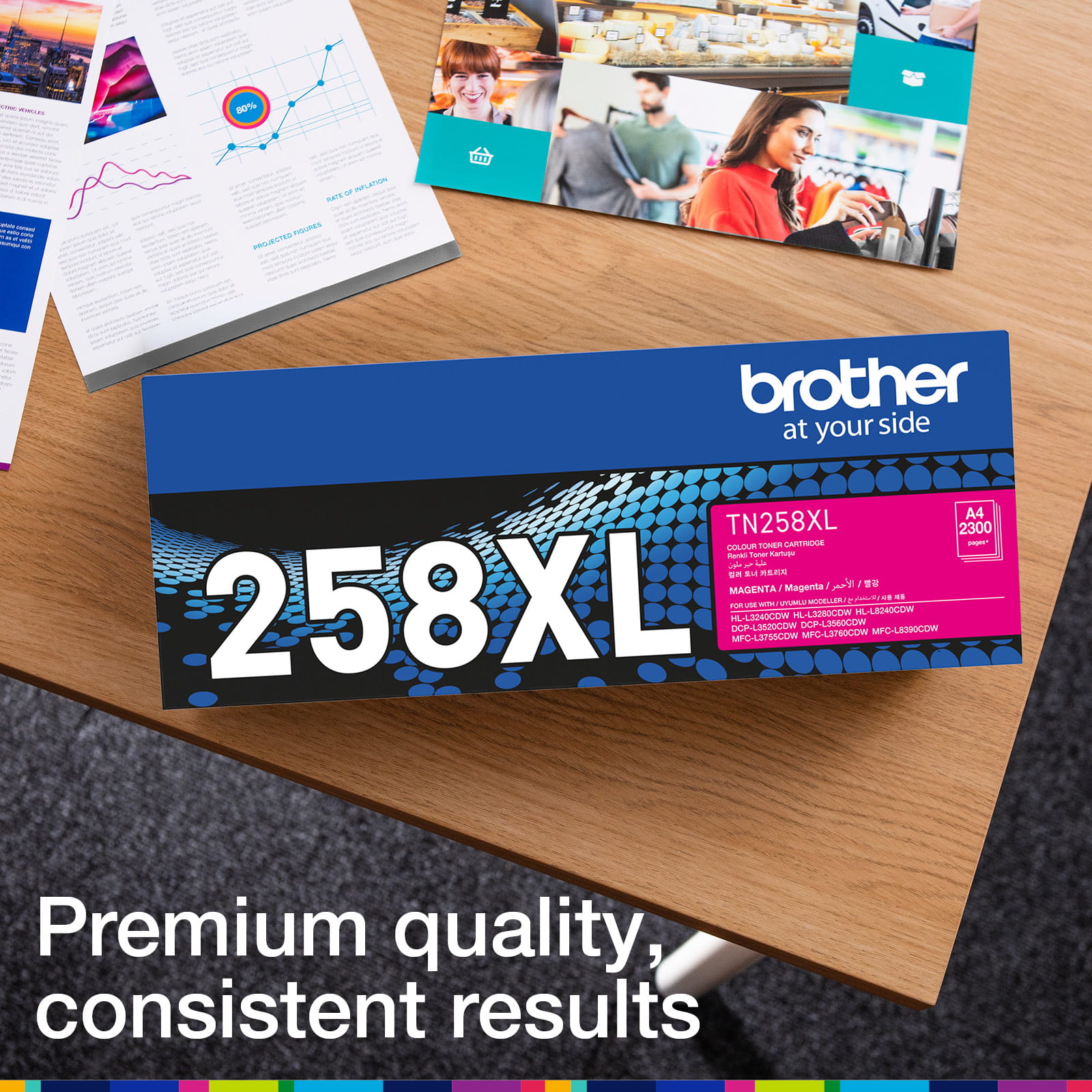 Brother TN258XLM Genuine Toner Cartridge 5