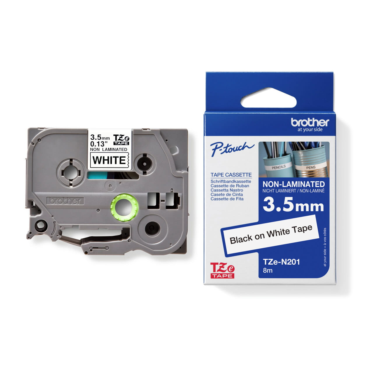 Brother TZe-N201 Genuine Label Printer (Label Maker) Tape 2