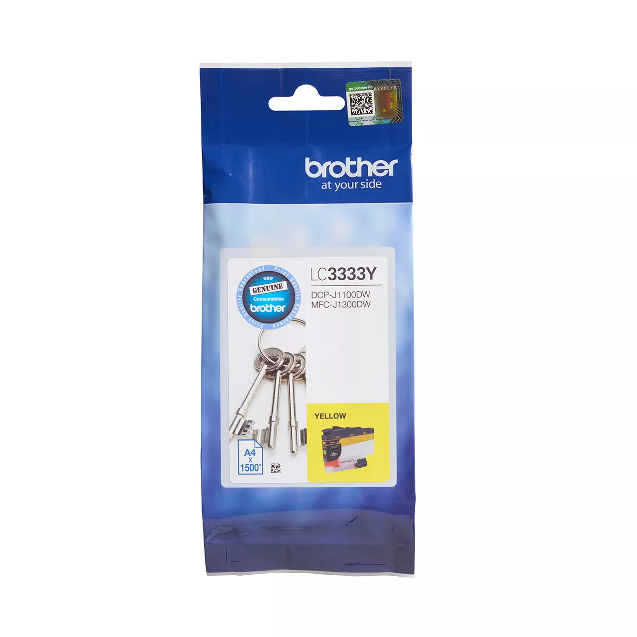 Yellow high yield ink cartridge LC3333Y package facing front