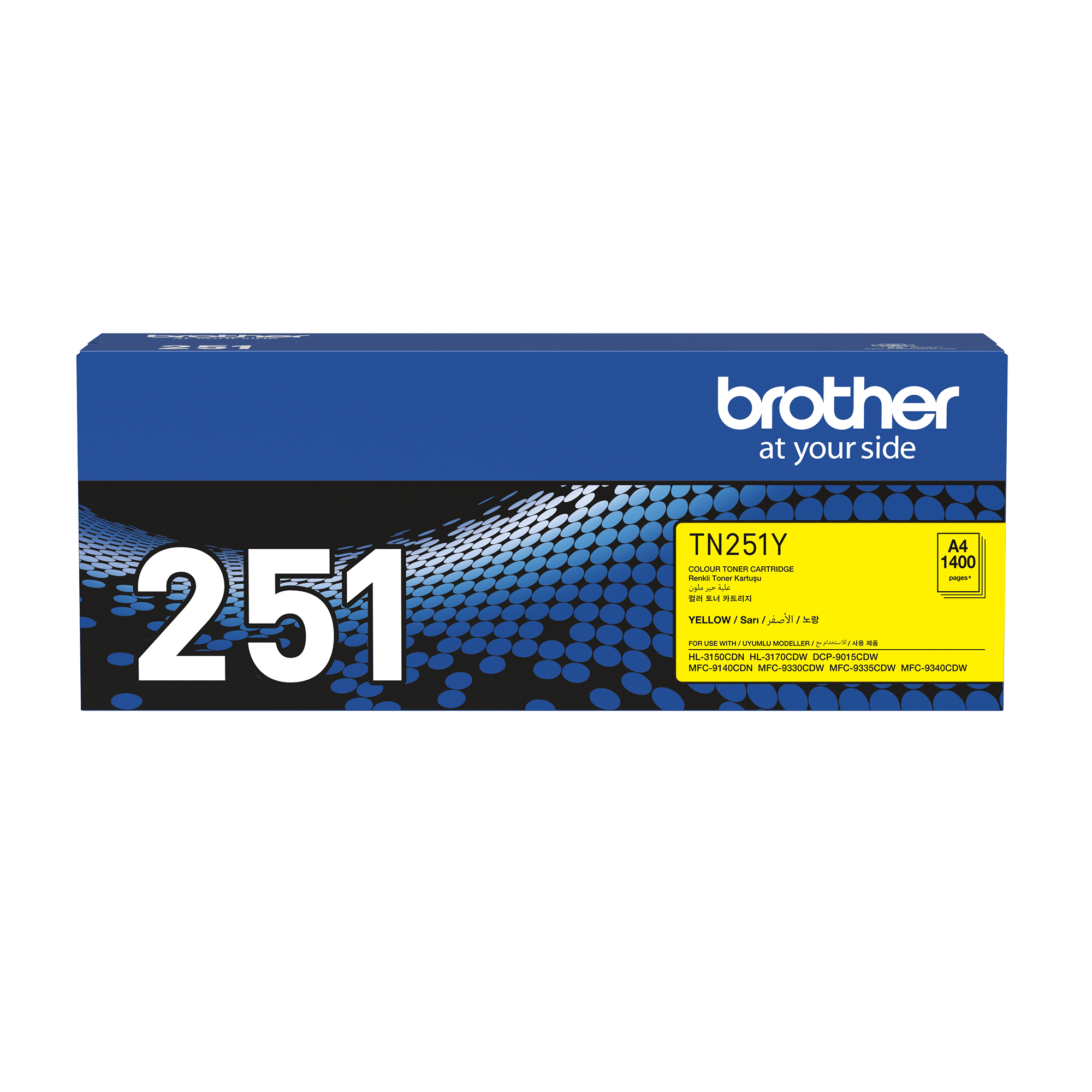 Brother TN251Y Genuine Toner Cartridge 1