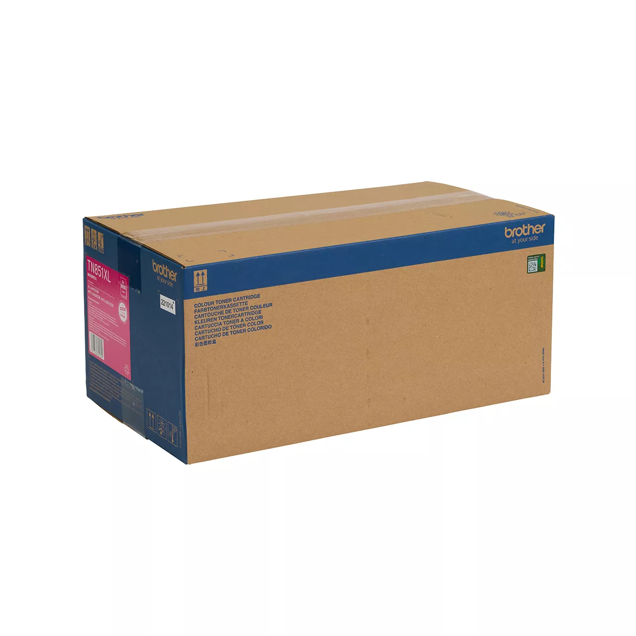 magenta high yield toner cartridge tn851xlm carton side