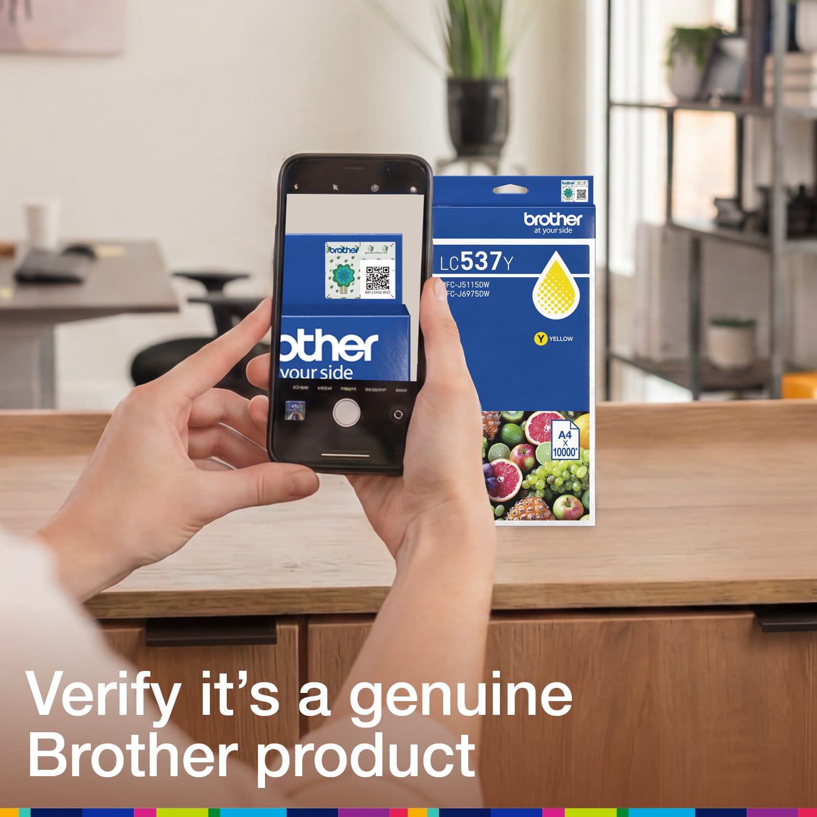 Brother LC537Y Genuine Ink Cartridge 7