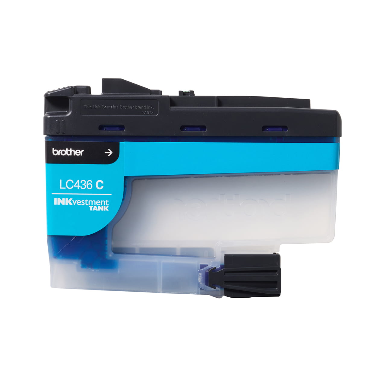 Cyan high yield ink cartridge LC436C open facing front
