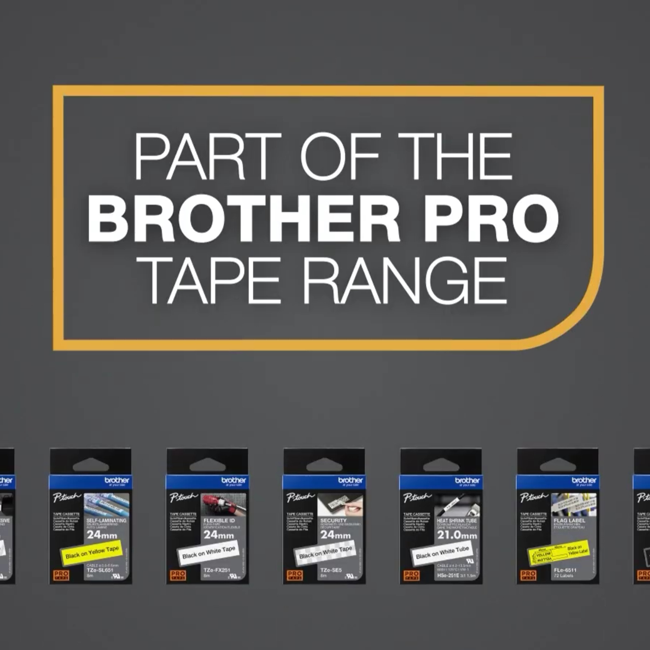 Brother HSe-621E Genuine Label Printer (Label Maker) Tape 3