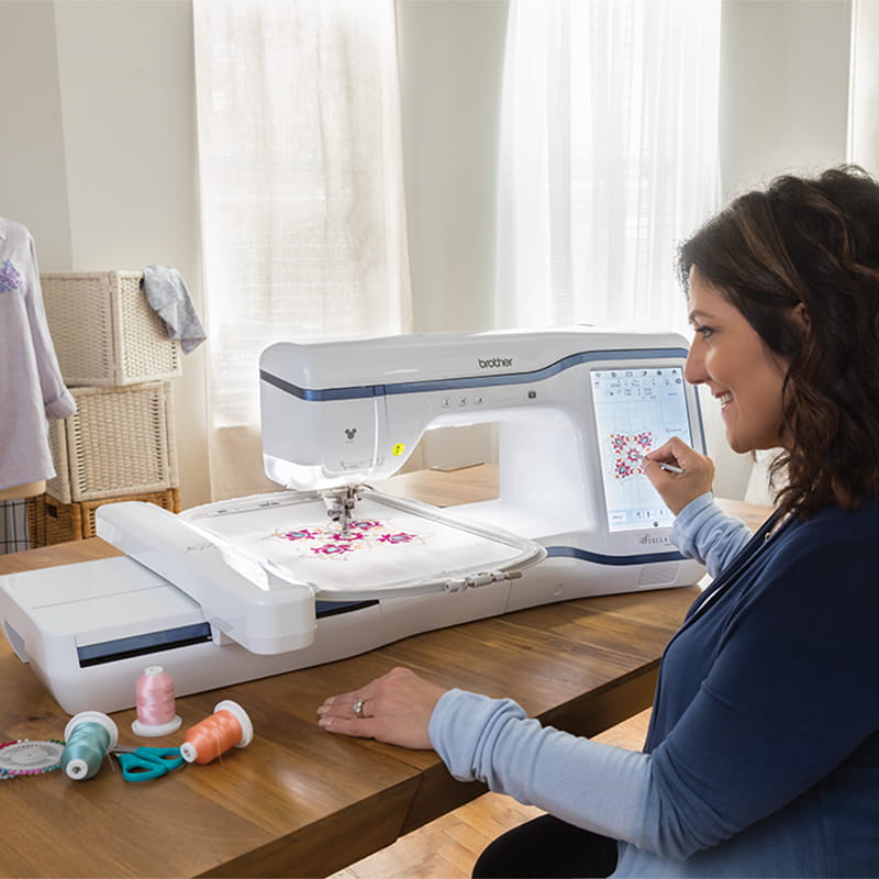 embroidery machine stellaire xe1 in action