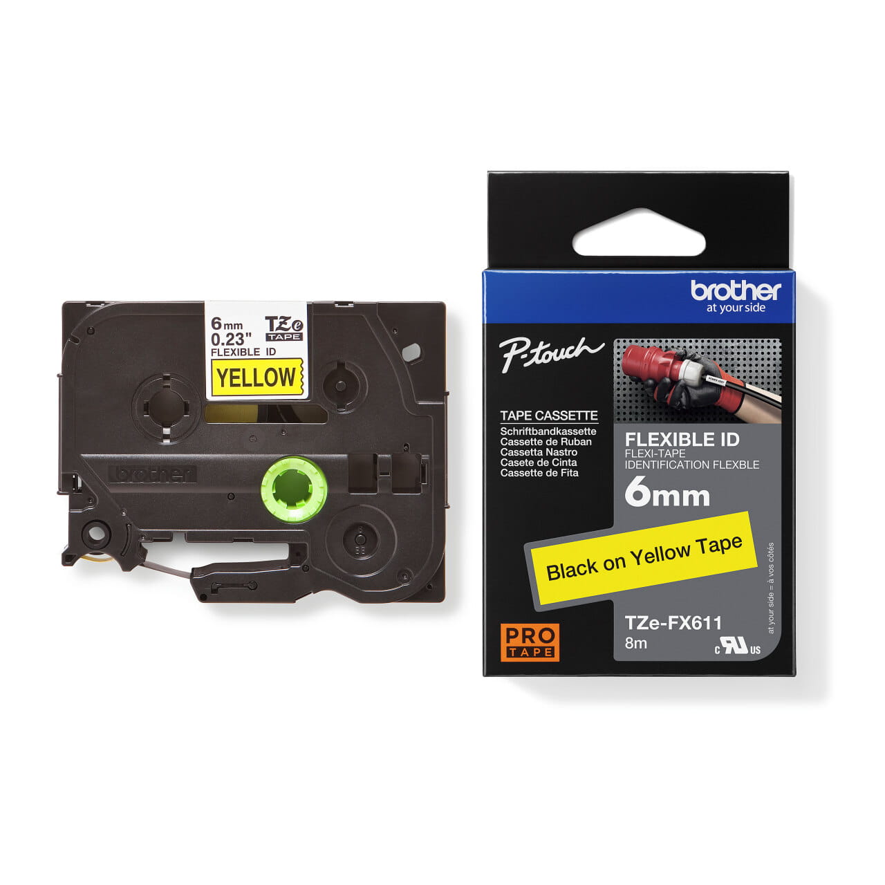 Brother TZe-FX611 Genuine Label Printer (Label Maker) Tape 2