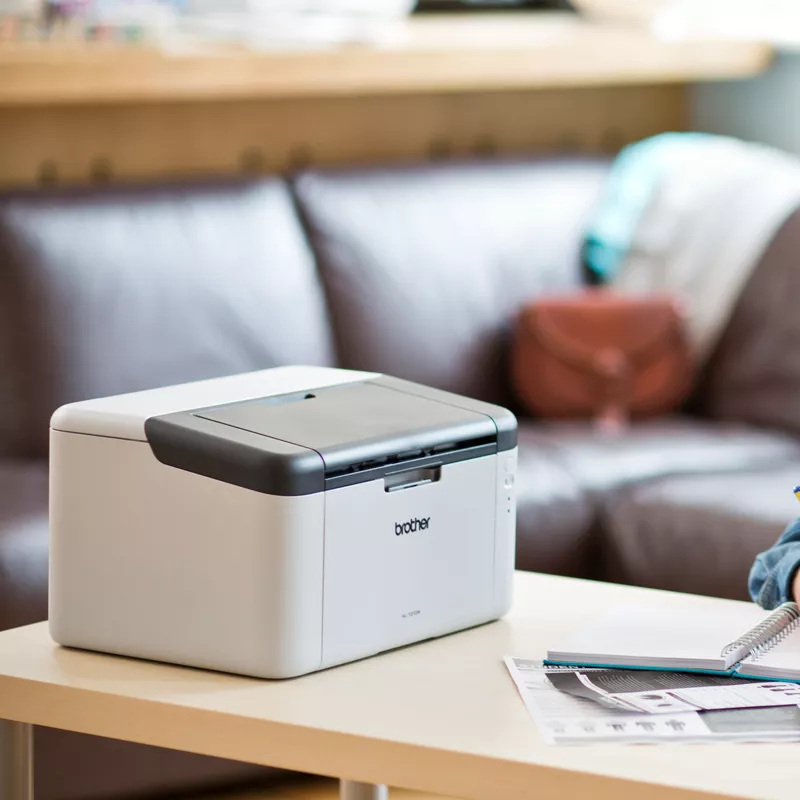 mono laser printer hl-1210w on desk
