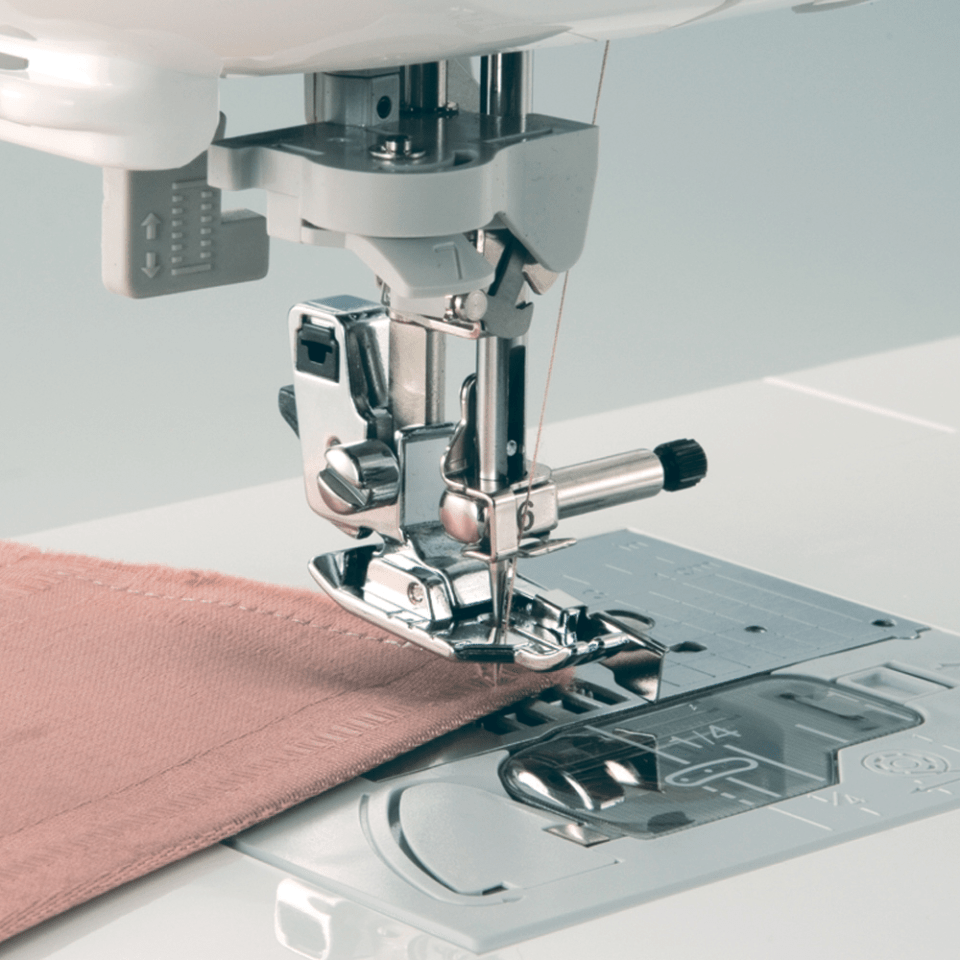 Brother BQ3100 presser foot sewing evenly across changing fabric thickness