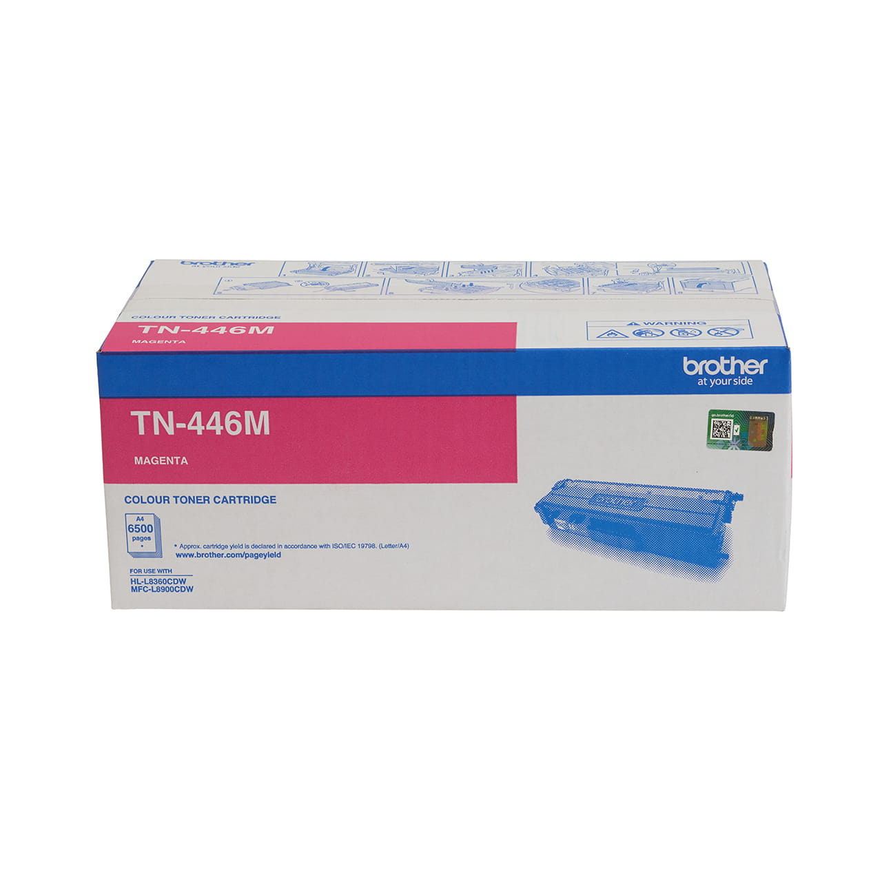 magenta super high yield toner cartridge tn446 carton.
