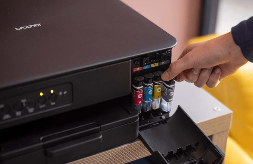 DCP-J1260W showing inks