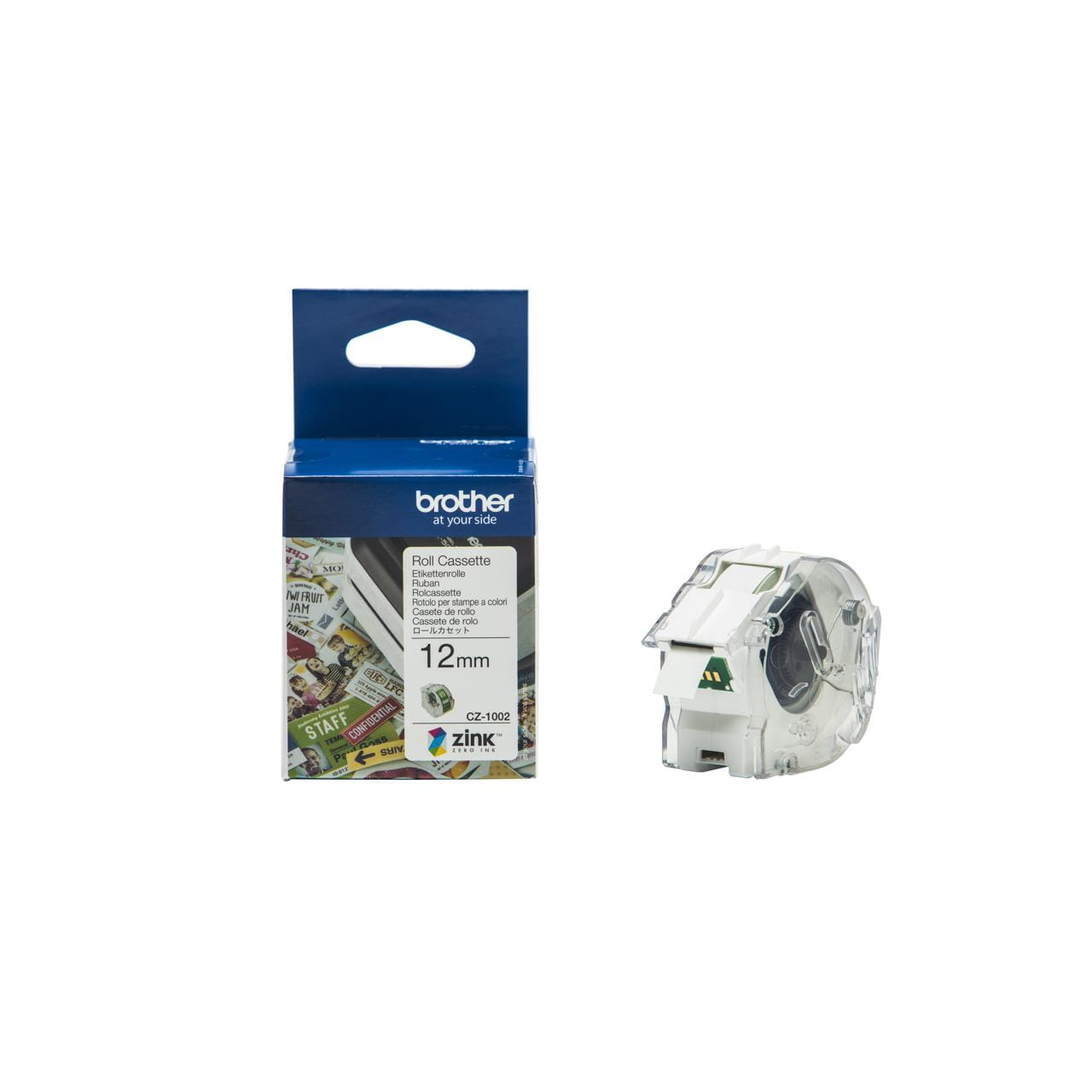 Brother CZ-1002 Genuine Label Printer (Label Maker) Roll 1