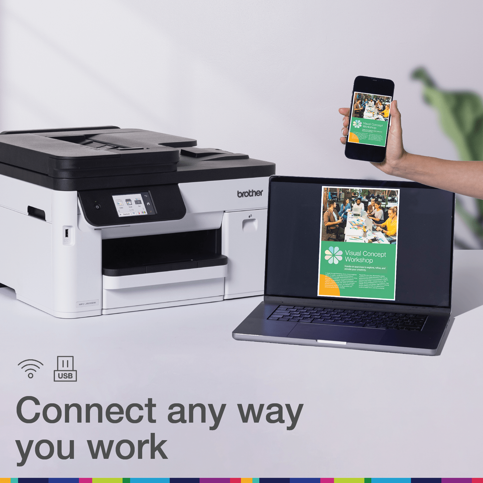 Brother MFC-J5010DW Inkjet Printer Connectivity