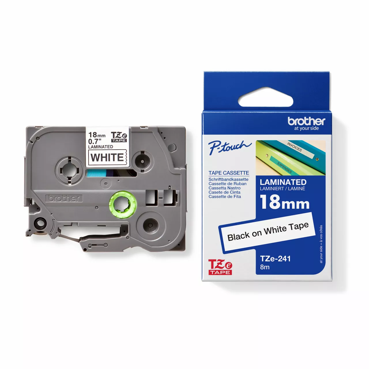 Cassette next to carton