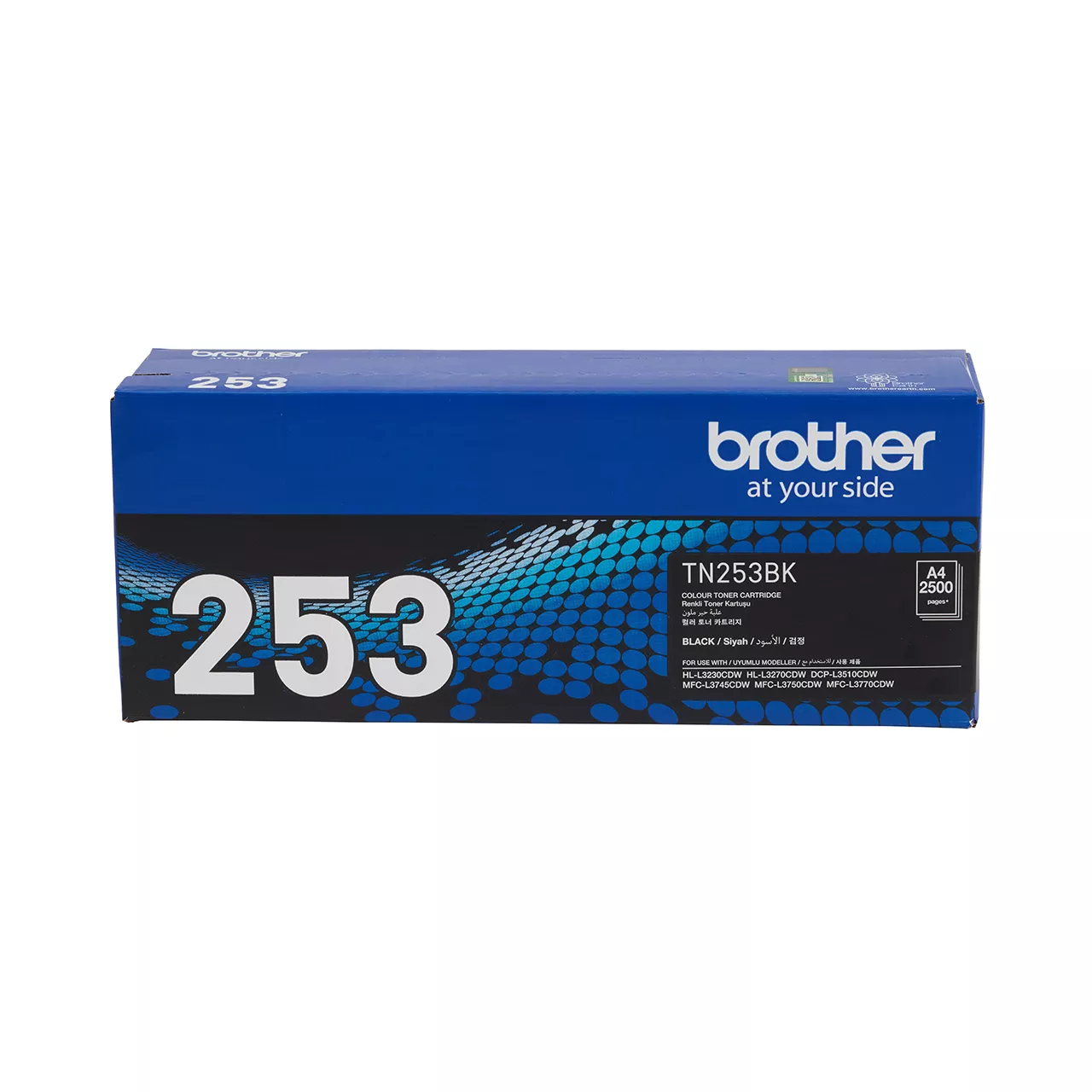 black toner cartridge tn253 carton