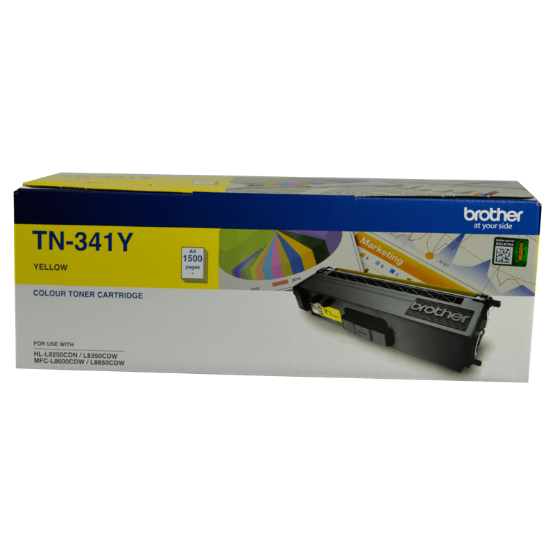 Brother TN341Y Genuine Toner Cartridge 1