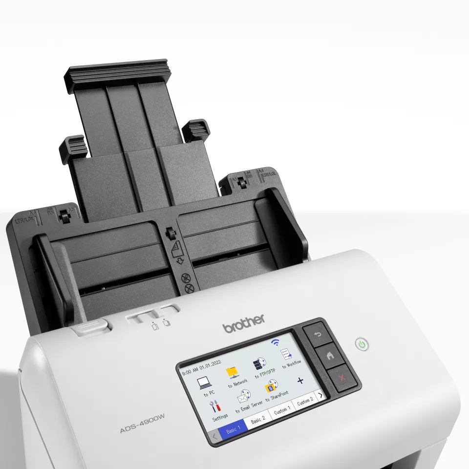 ADS-4900W with feeder extended facing right