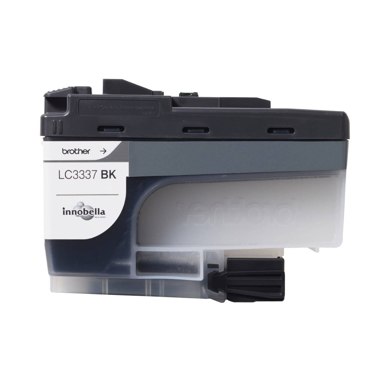 Black high yield ink cartridge LC3337BK open facing front
