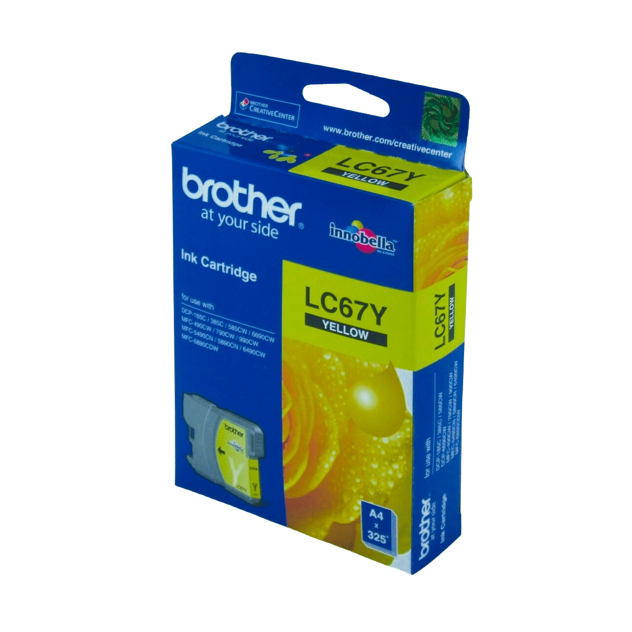 Brother LC67Y Genuine Ink Cartridge 2
