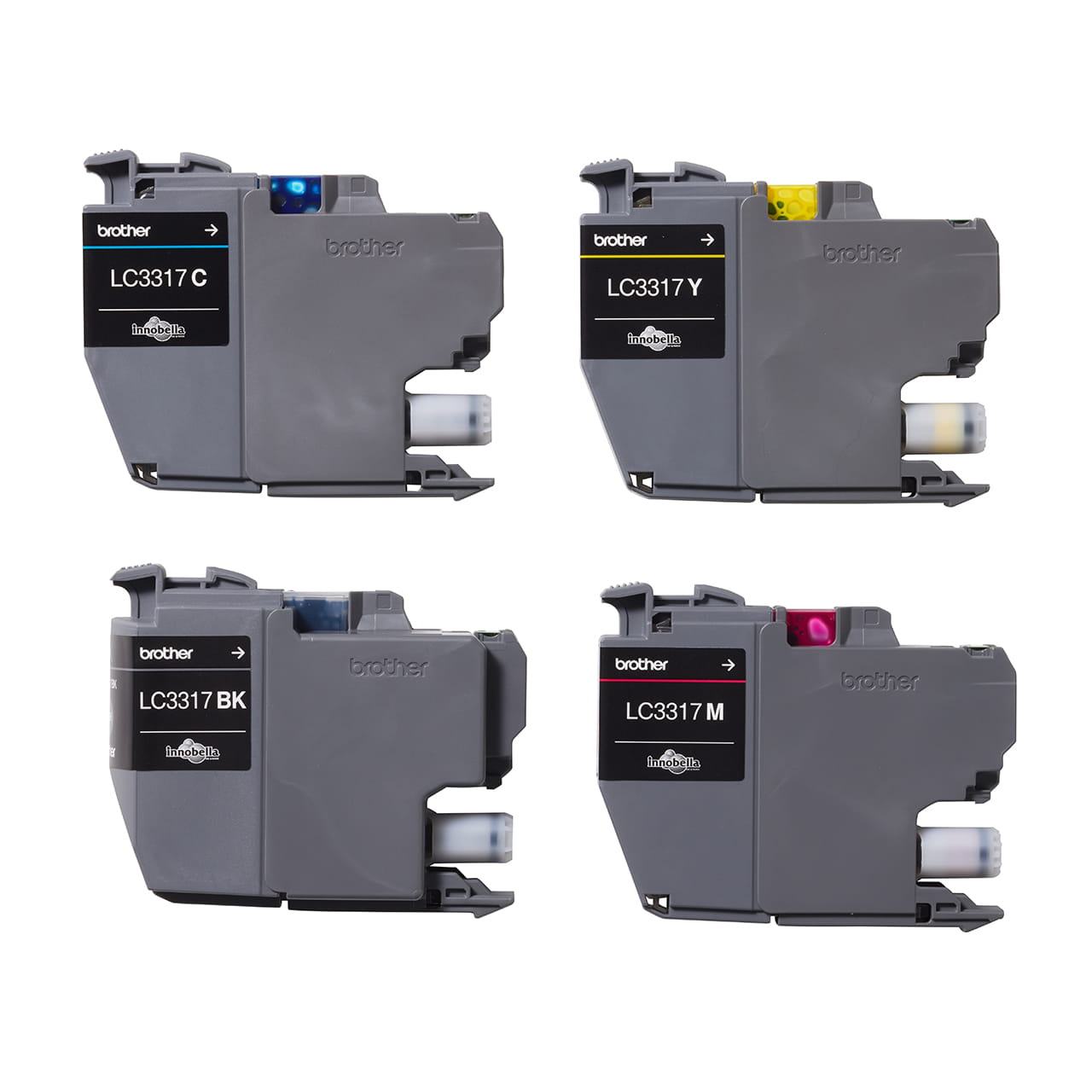 4 Colour Ink Value Pack open cartridges - includes LC3317C; LC3317M; LC3317Y; LC3317BK
