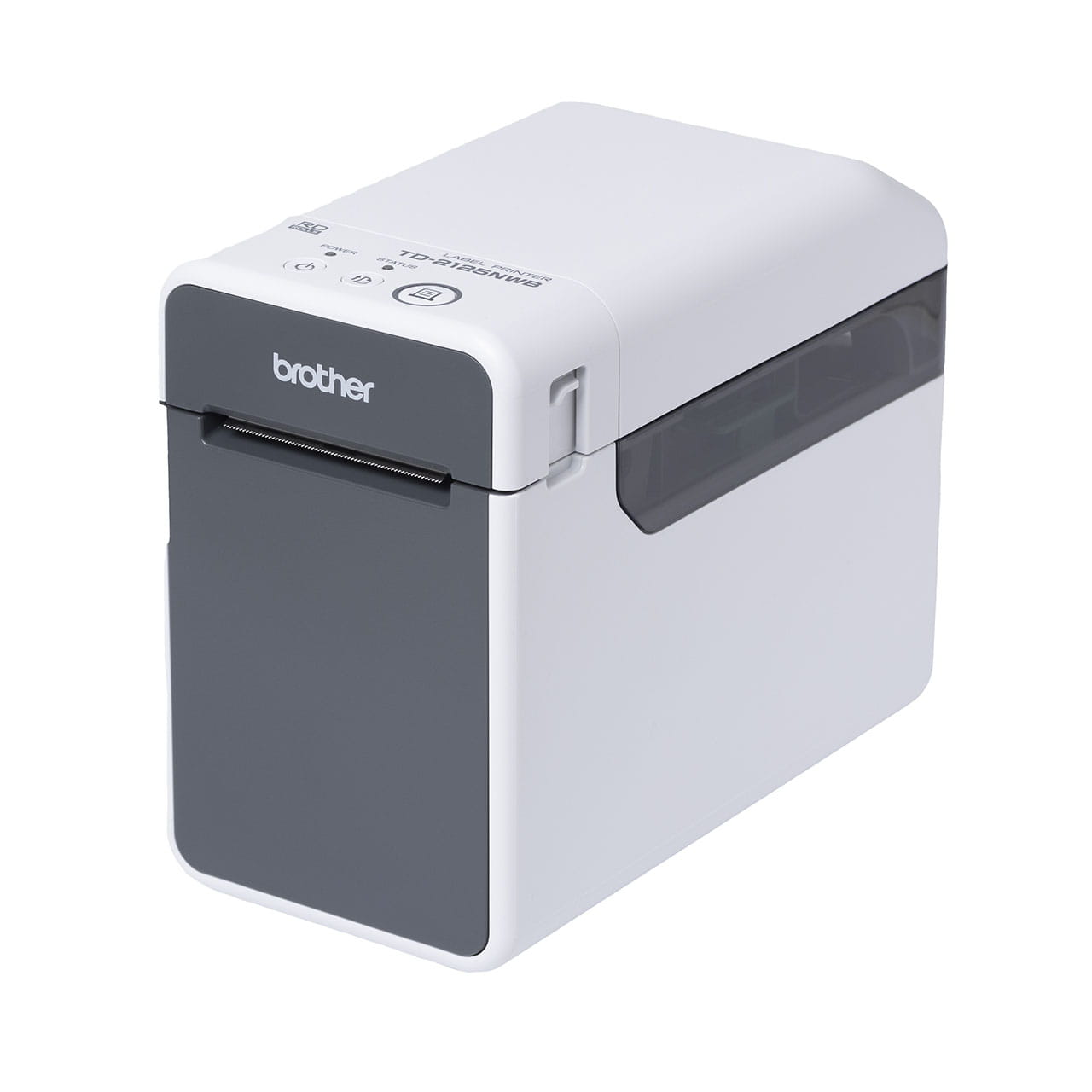 Brother TD-2125NWB Label Printer (Label Maker) Left Side View
