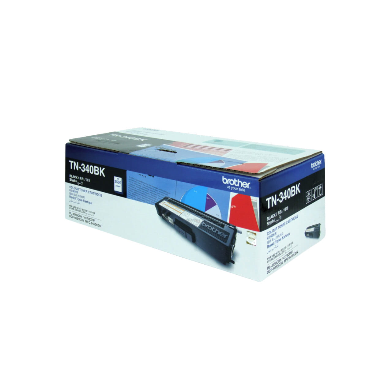 Brother TN340BK Genuine Toner Cartridge 2