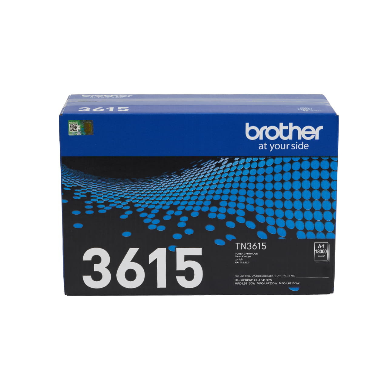 black ultra high yield toner cartridge tn3615 carton.