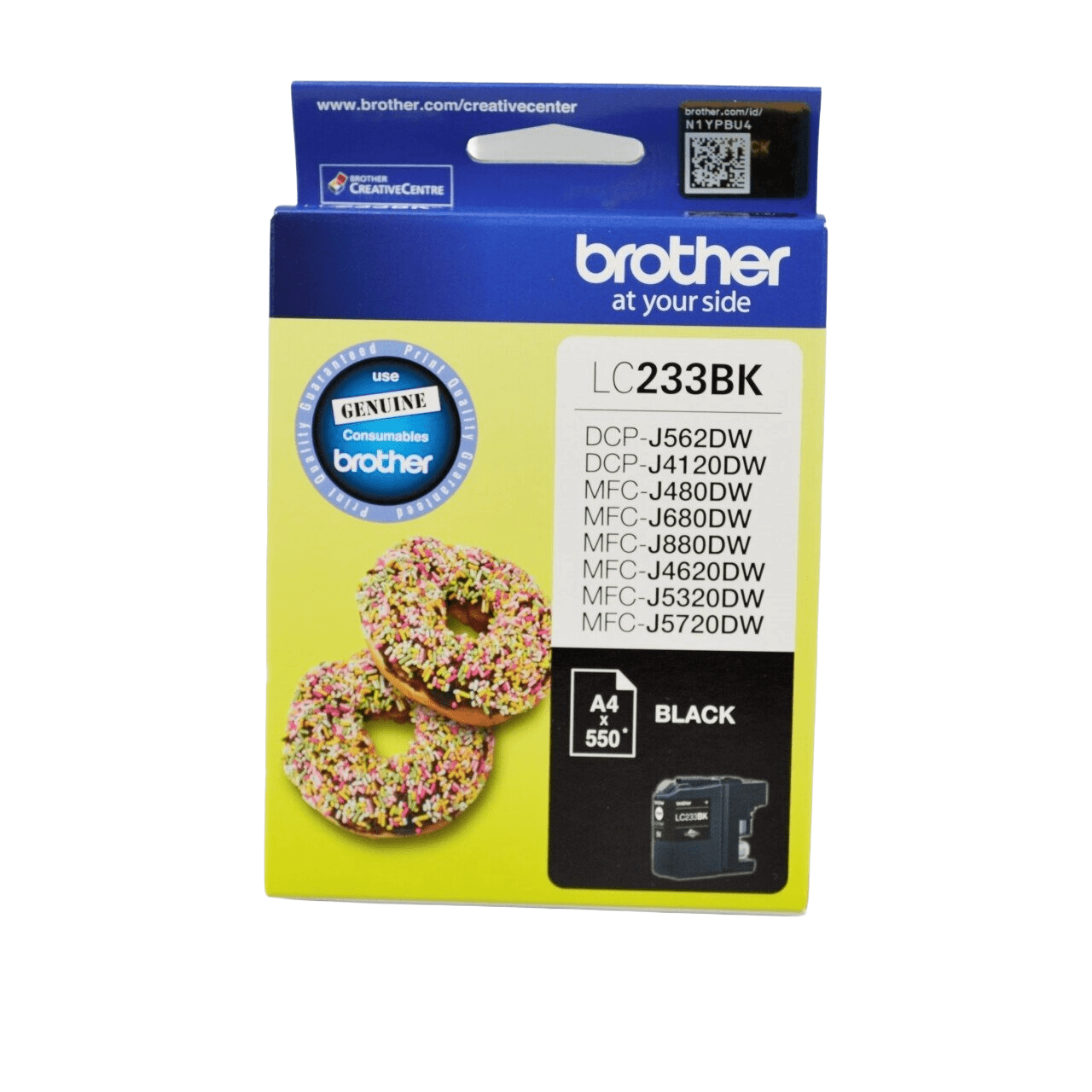 Brother LC233BK Genuine Ink Cartridge 1