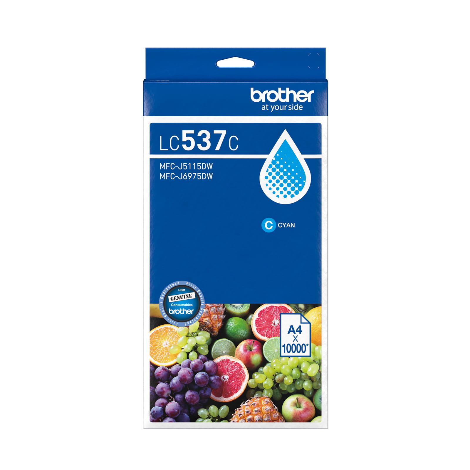 Brother LC537C Genuine Ink Cartridge 1