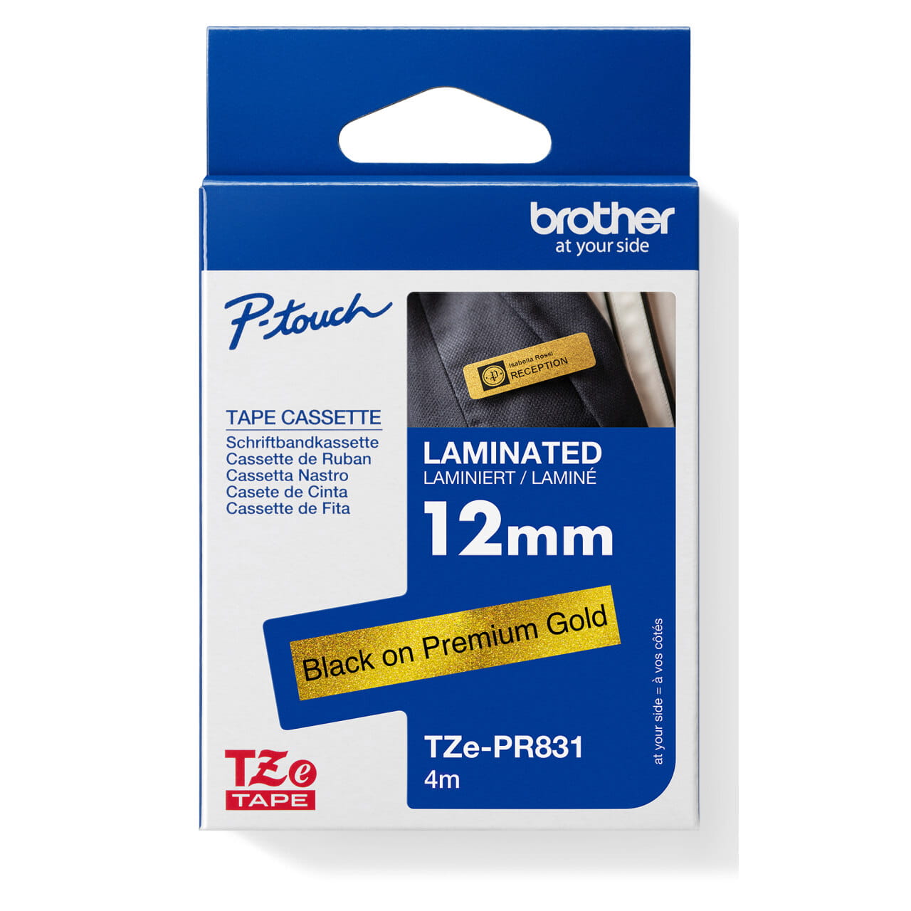 Brother TZe-PR831 Genuine Label Printer (Label Maker) Tape 1