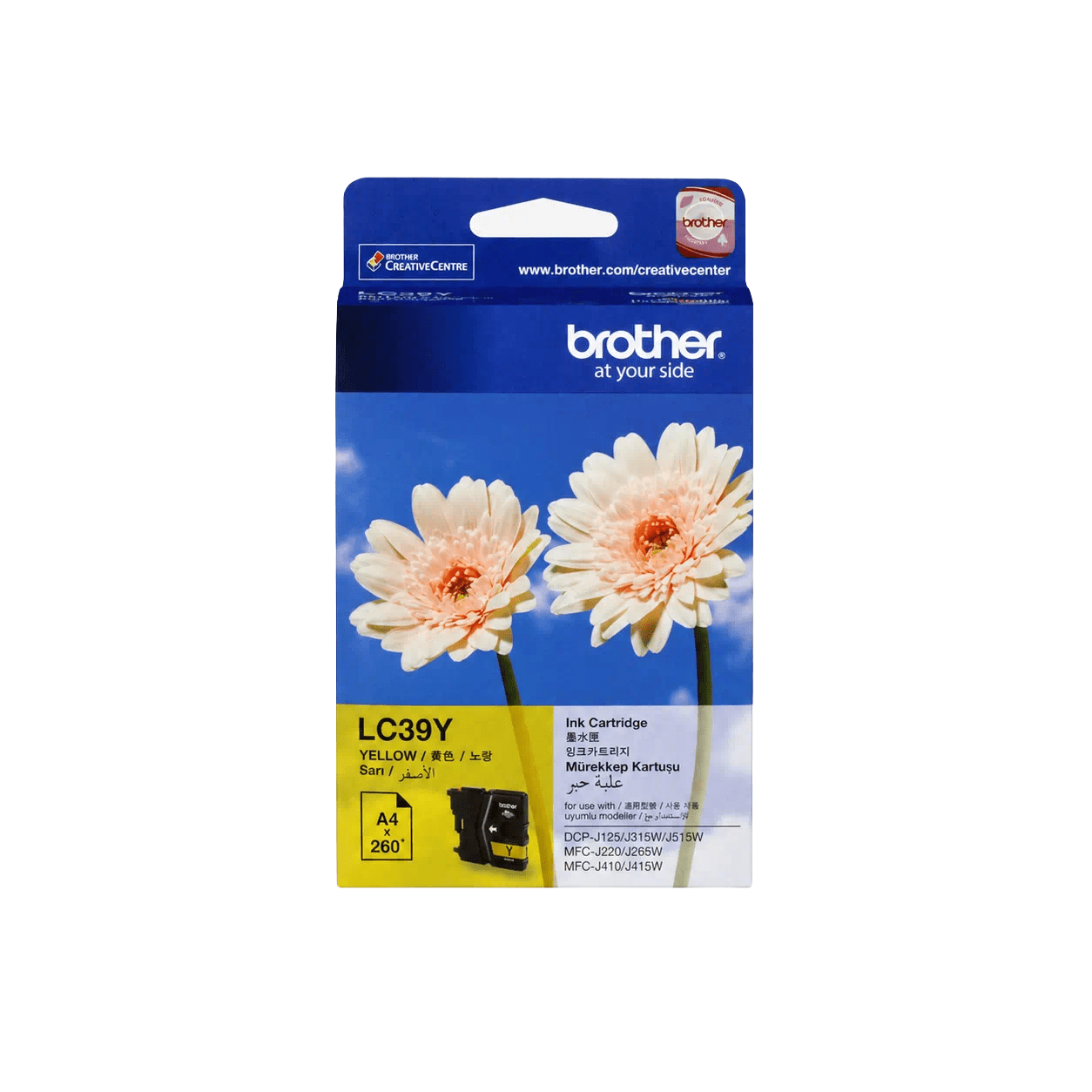 Brother LC39Y Genuine Ink Cartridge 1