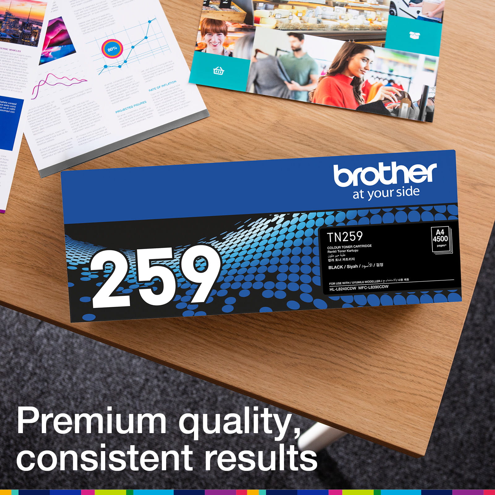 Brother TN259BK Genuine Toner Cartridge 5