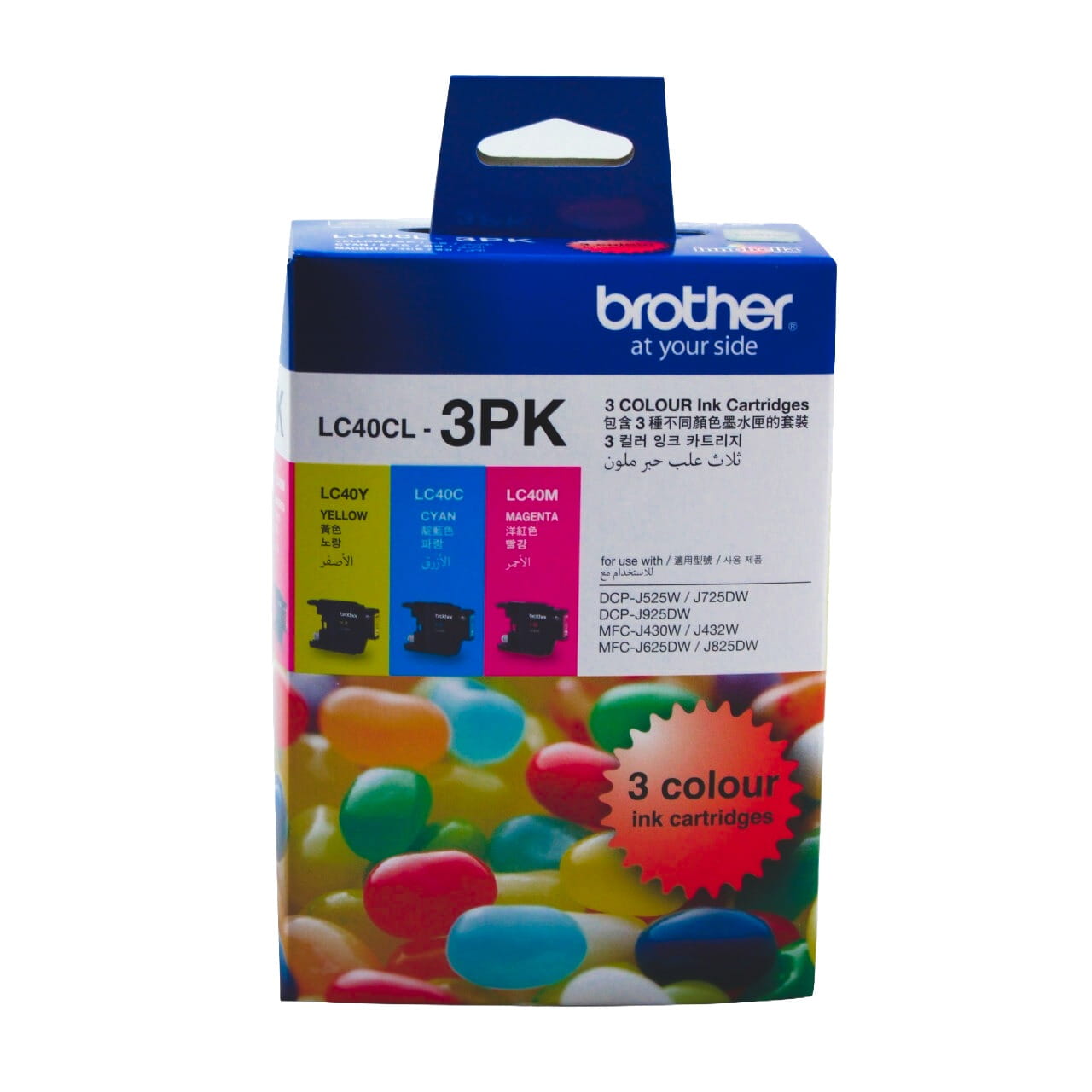 Brother LC40CL-3PK Genuine Ink Cartridge 1