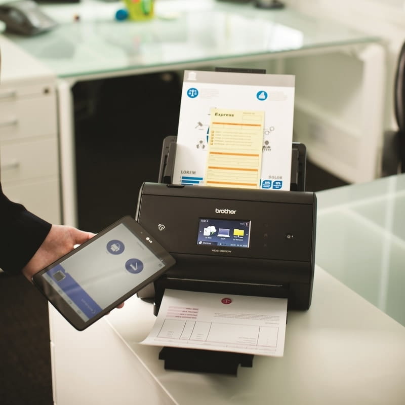 desktop document scanner wireless to mobile device ads-3600w