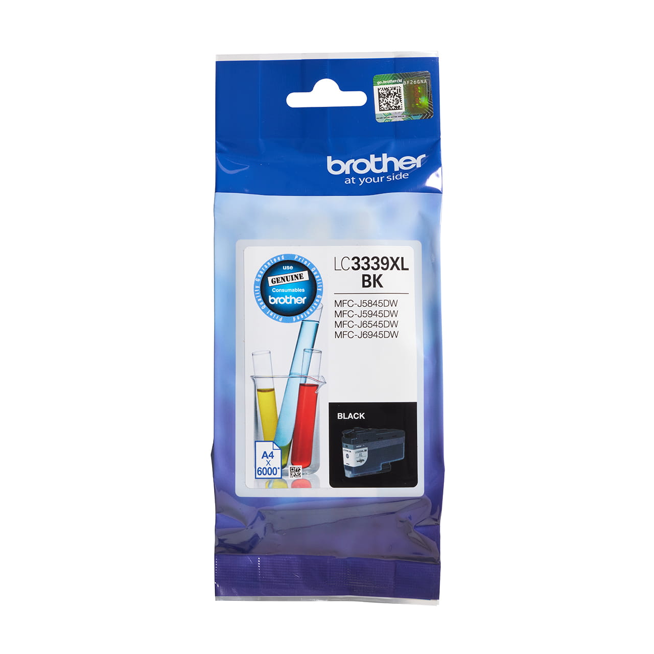 Black super high yield ink cartridge LC3339BKXL package facing front