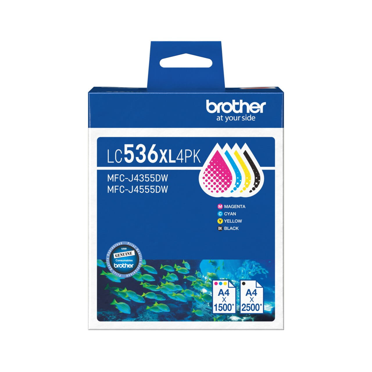 Brother LC536XL-4PK Genuine Ink Cartridge 1