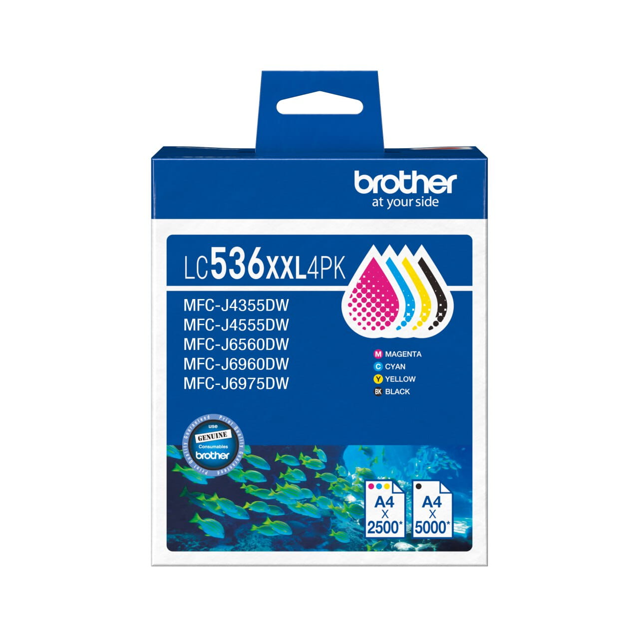 Brother LC536XXL-4PK Genuine Ink Cartridge 1