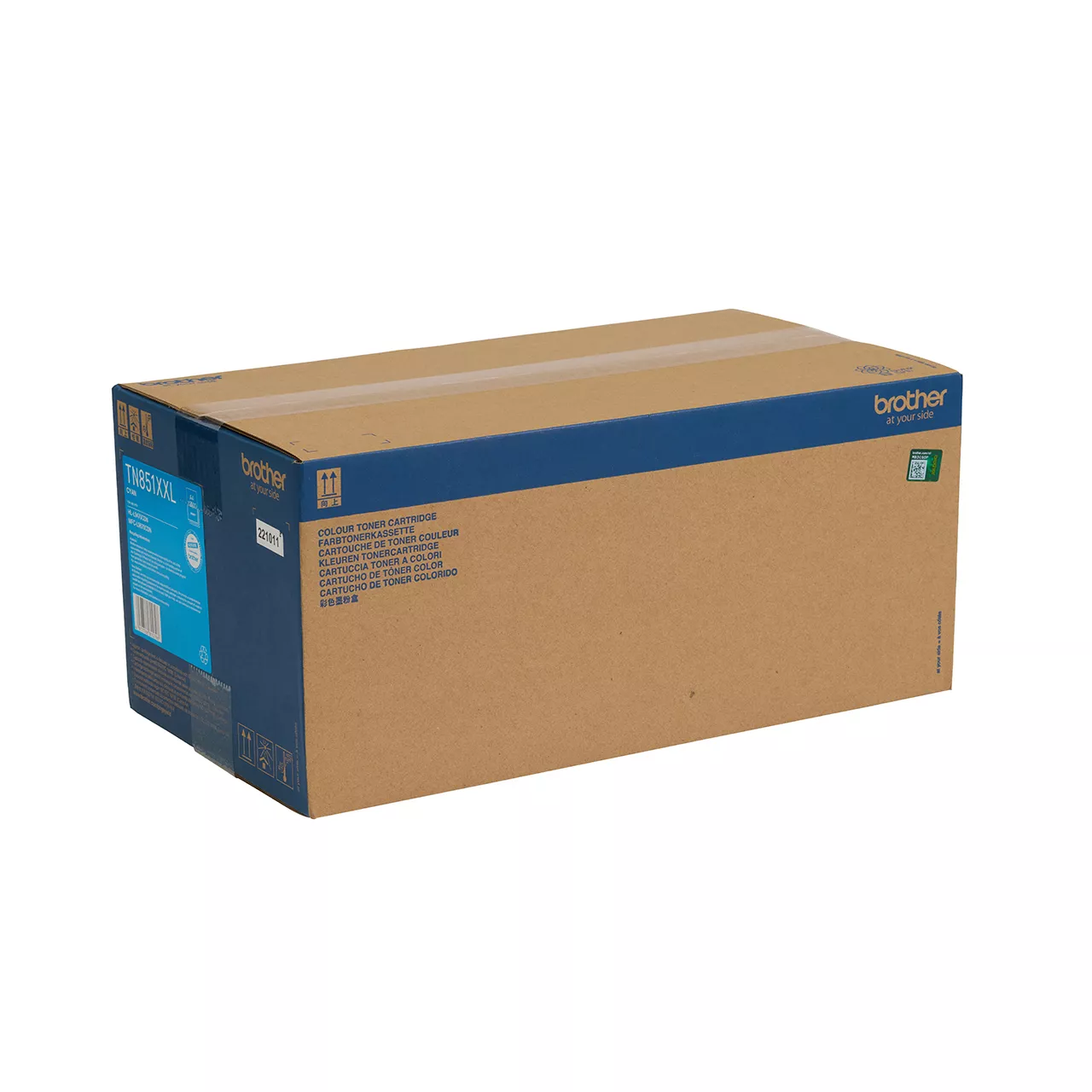cyan super high yield toner cartridge tn851xxl carton.
