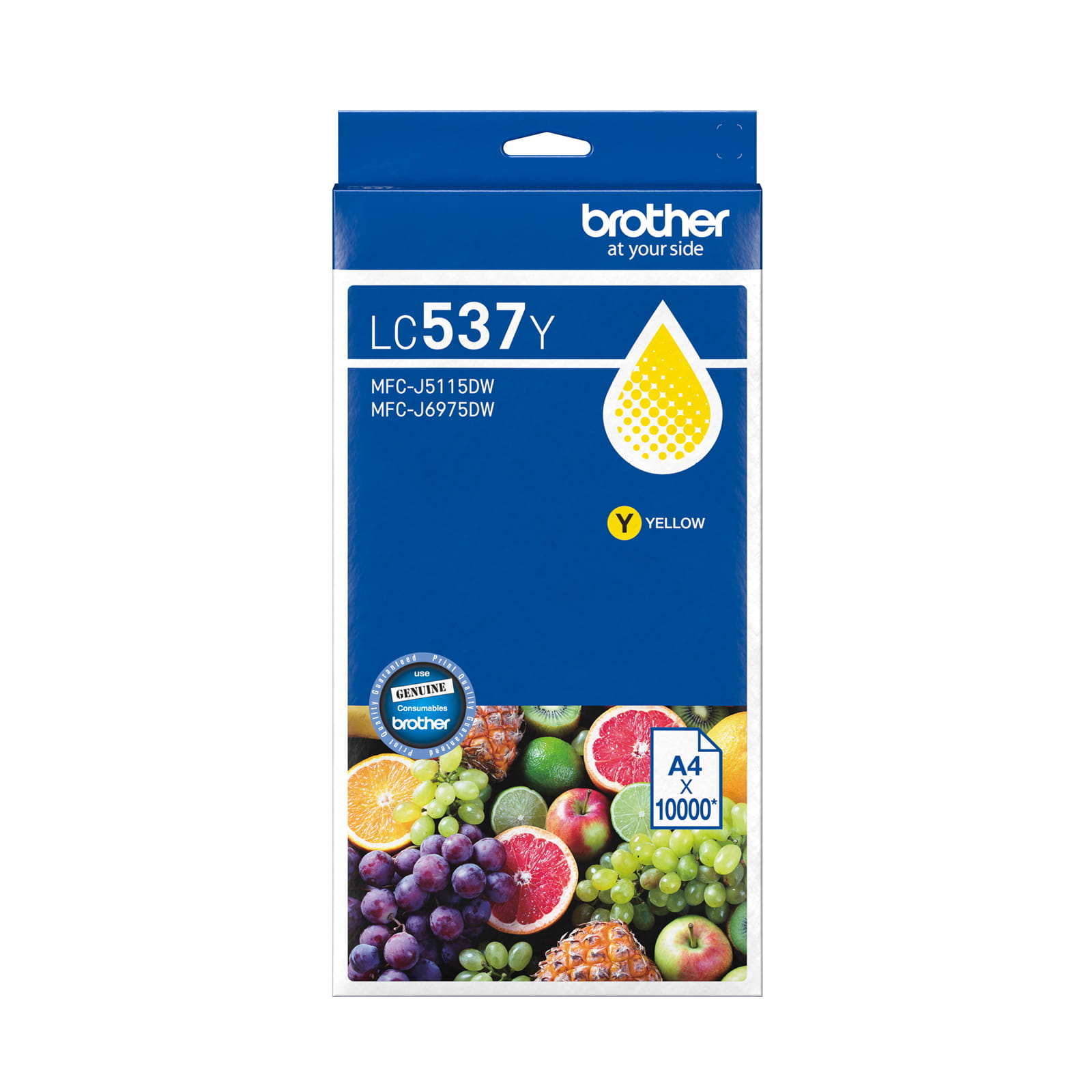Brother LC537Y Genuine Ink Cartridge 1