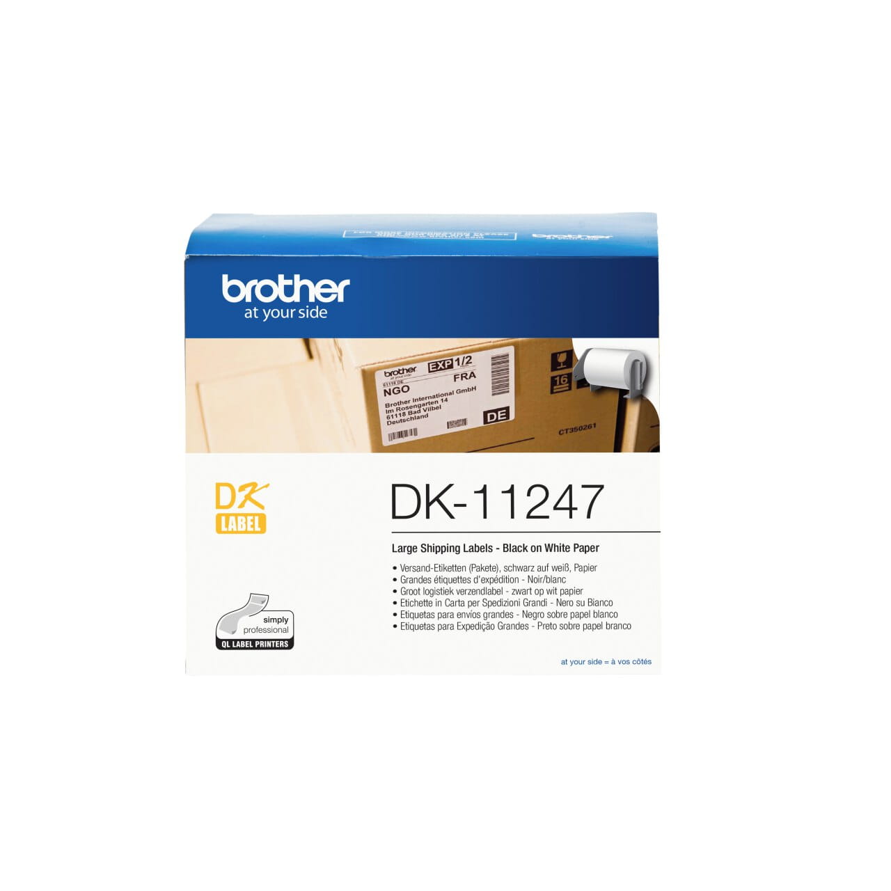Brother DK-11247 Genuine Label Printer (Label Maker) Roll 2