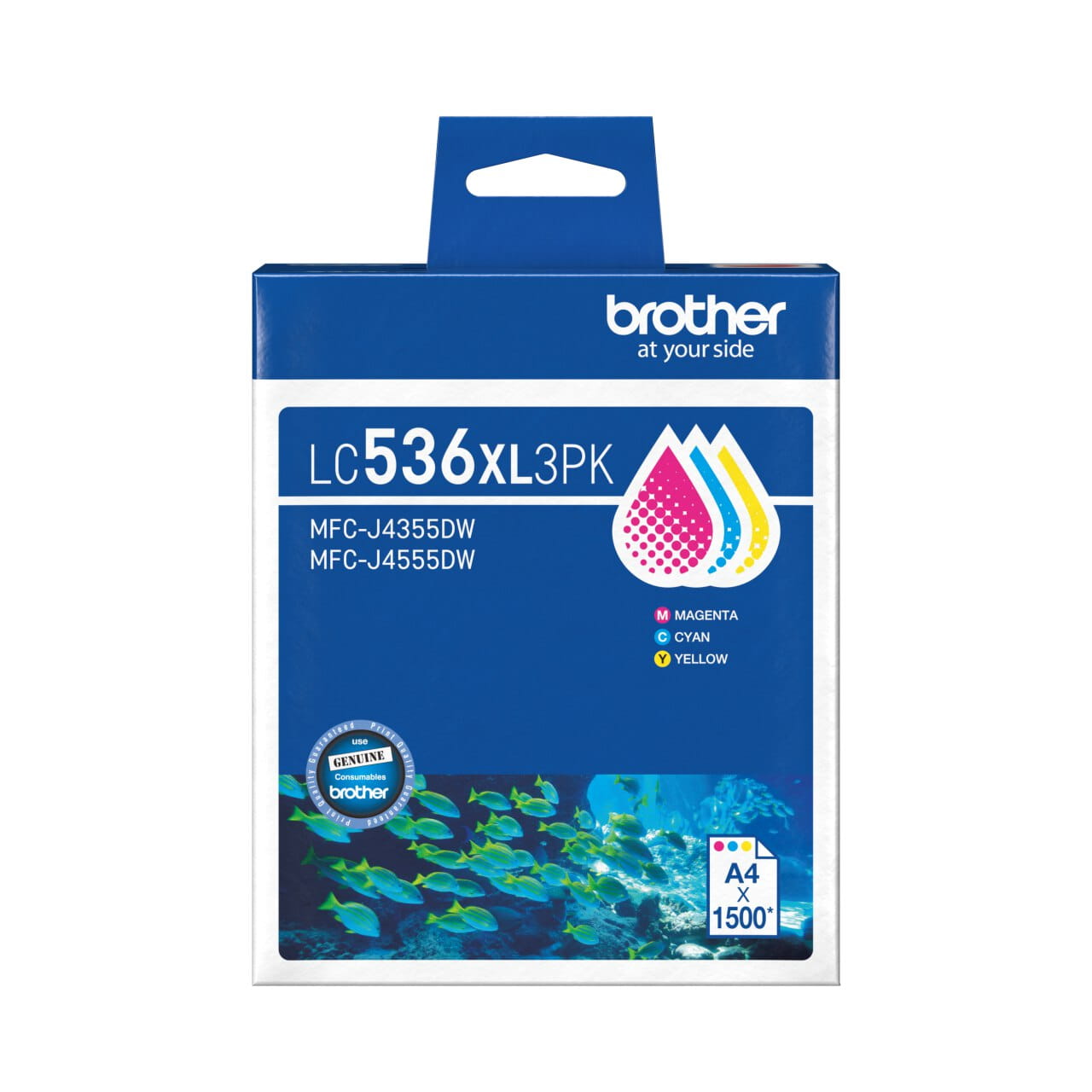 Brother LC536XL-3PK Genuine Ink Cartridge 1