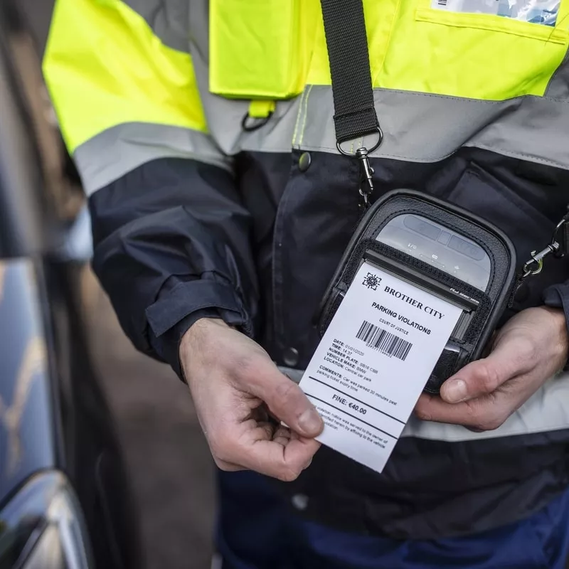 portable parking ticket printer brother rj-3035b