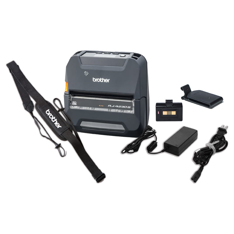 portable printer rj-4230b bundle pack contents