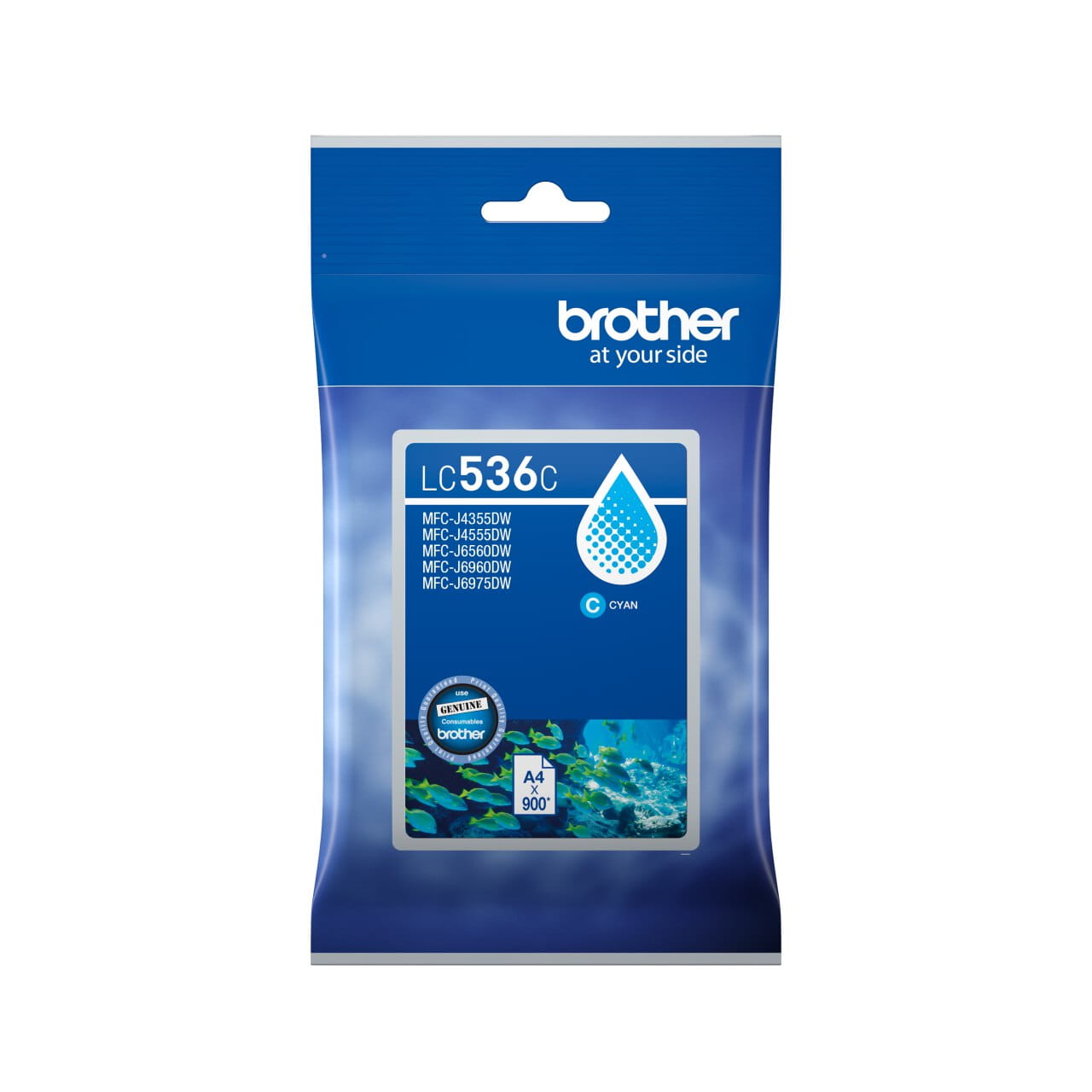 Brother LC536C Genuine Ink Cartridge 1
