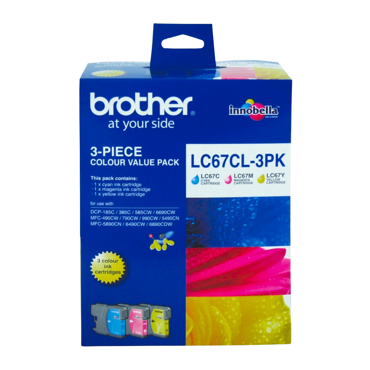 Brother LC67CL-3PK Genuine Ink Cartridge 1