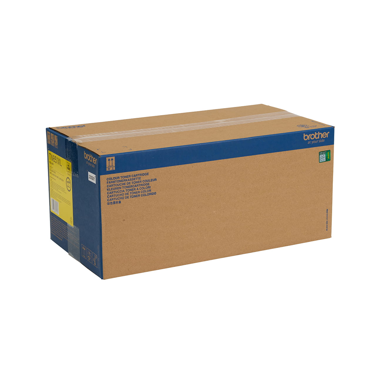 yellow high yield toner cartridge tn851xly carton side