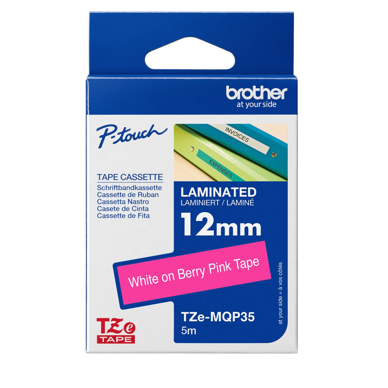 Brother TZe-MQP35 Genuine Label Printer (Label Maker) Tape 1