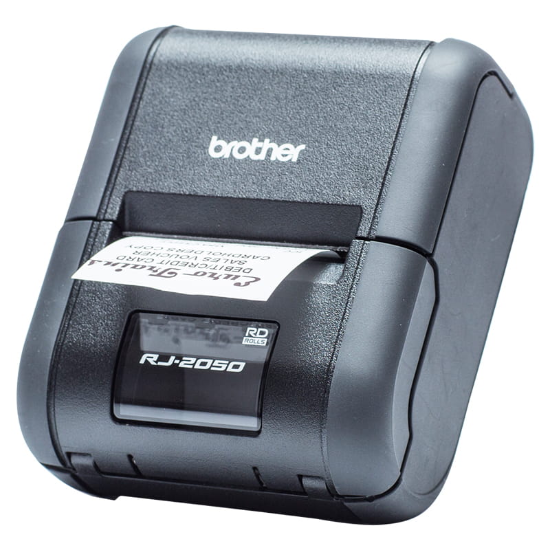 portable printer brother rj-2050 printing with output