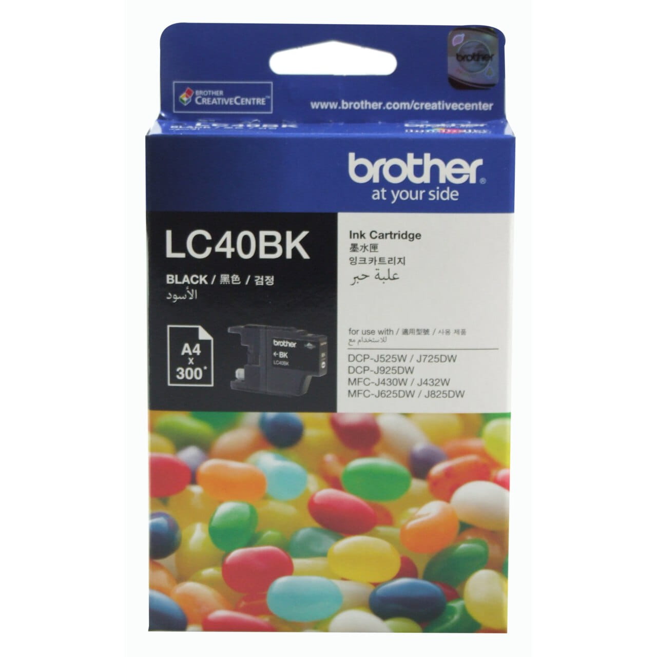 Brother LC40BK Genuine Ink Cartridge 1