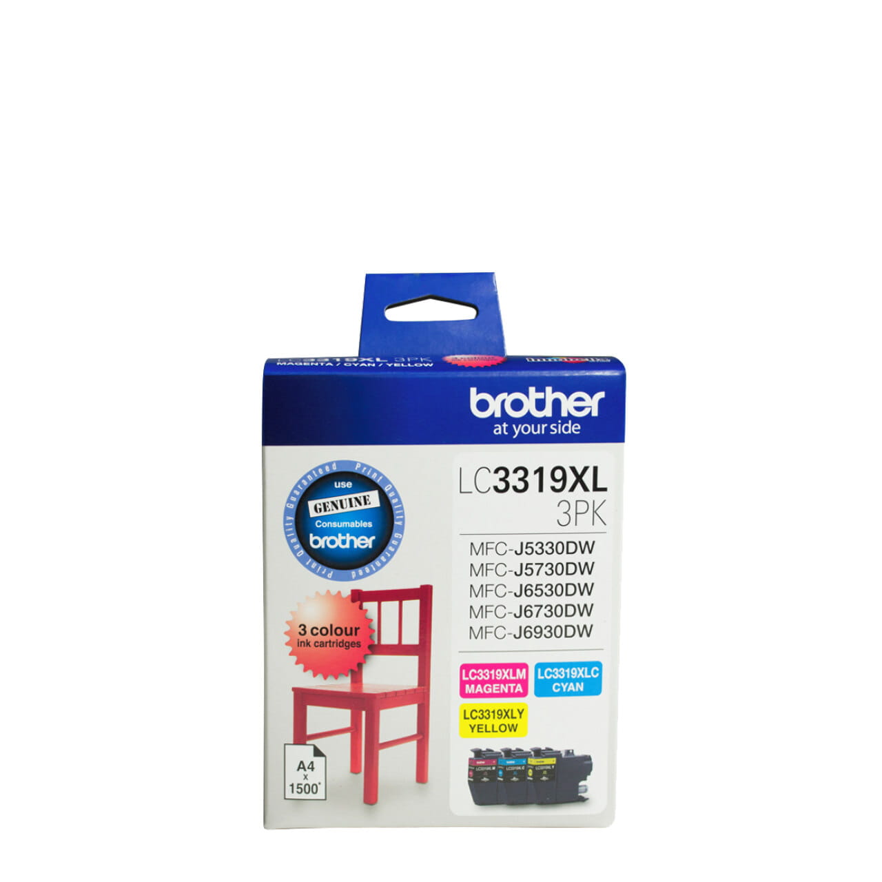 Brother LC3319XL-3PK Genuine Ink Cartridge 1